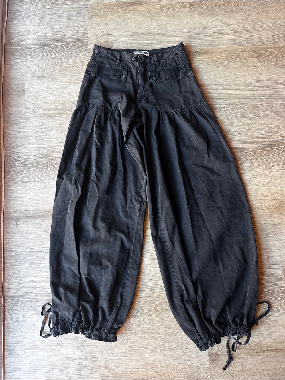 Free People Balloon Pants with Cinch Ankle Ties
